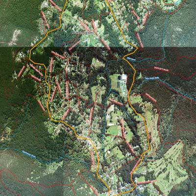 olinda creek landcare group aerial map